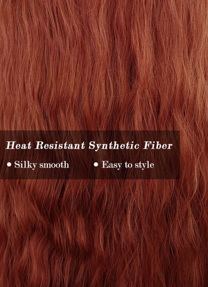 Auburn Wavy Synthetic Hair Wig NS352