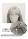 Grey Wavy Synthetic Hair Wig NS353