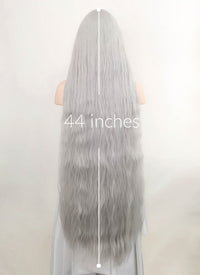 Grey Wavy Synthetic Hair Wig NS353