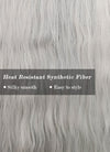 Grey Wavy Synthetic Hair Wig NS353