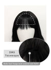 Black Wavy Synthetic Hair Wig NS354