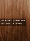 Ginger Mixed Blonde Straight Synthetic Hair Wig NS356A