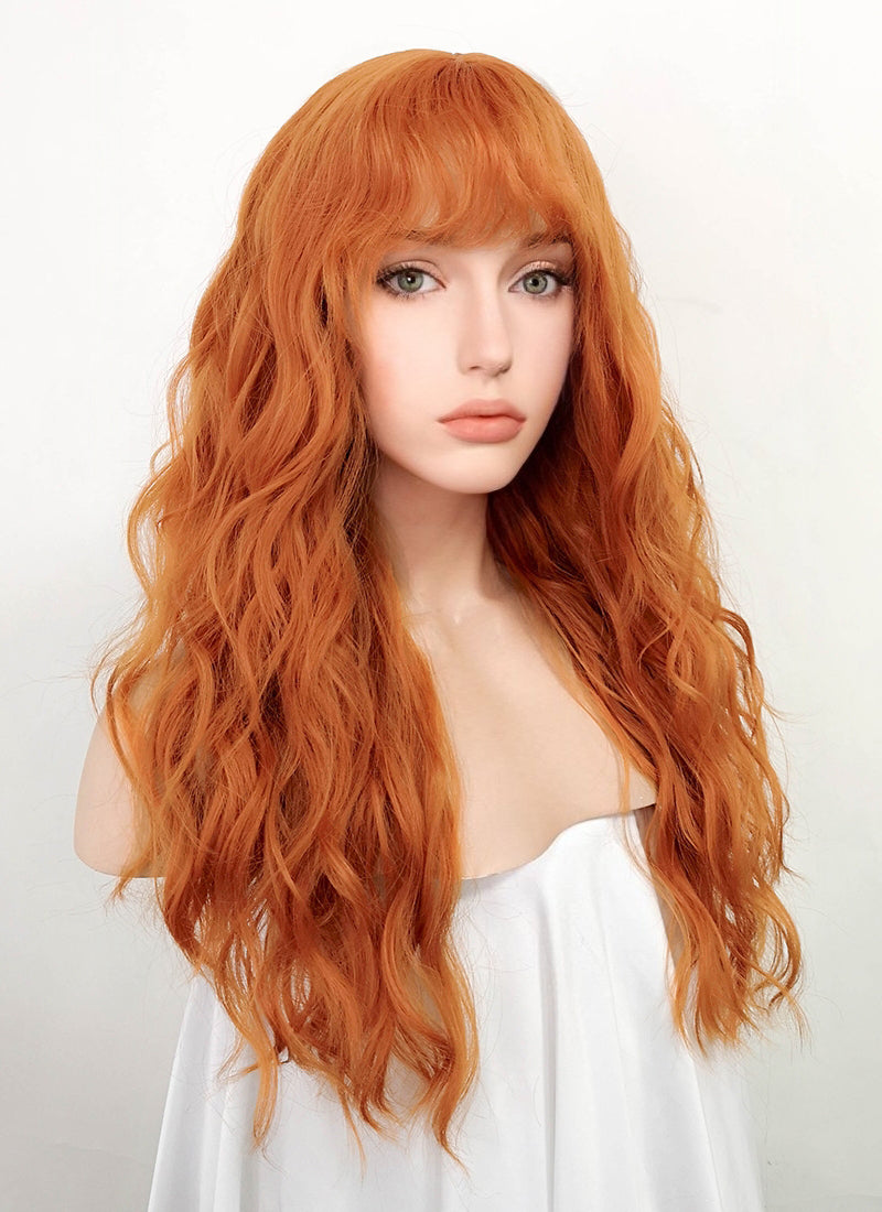 Orange hair wig Clearance