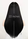 Black Mixed Grey Straight Synthetic Wig NS360