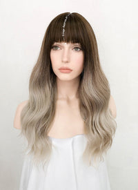 Brown Blonde Ombre Wavy Synthetic Wig NS379