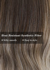 Brown Blonde Ombre Wavy Synthetic Wig NS379
