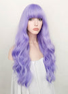 Light Purple Wavy Synthetic Hair Wig NS384