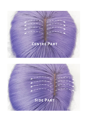 Light Purple Wavy Synthetic Hair Wig NS384