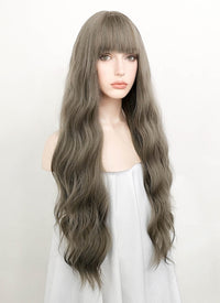 Dark Grey Wavy Synthetic Wig NS388