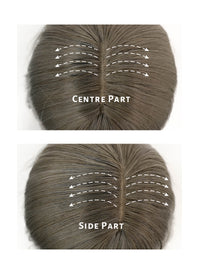 Dark Grey Wavy Synthetic Wig NS388