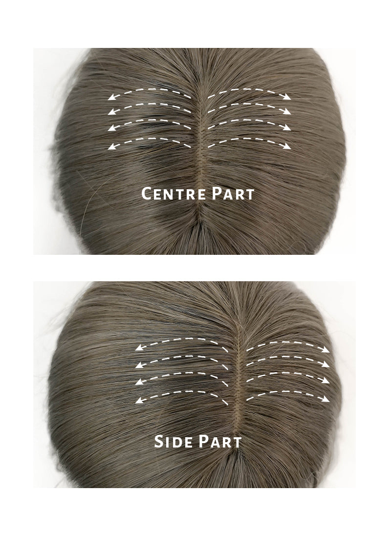 Dark Grey Wavy Synthetic Wig NS388