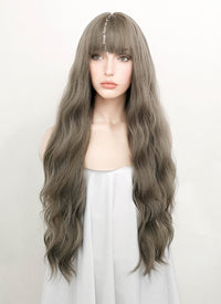 Dark Grey Wavy Synthetic Wig NS388