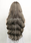 Dark Grey Wavy Synthetic Wig NS388