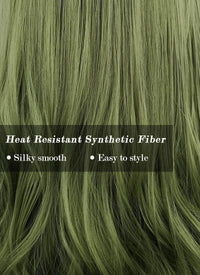 Green Wavy Synthetic Hair Wig NS393