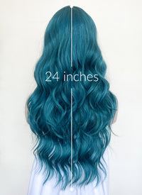 Green Wavy Synthetic Hair Wig NS399