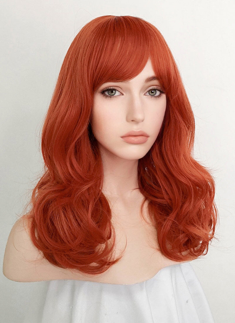 Ginger Wavy Synthetic Hair Wig NS410