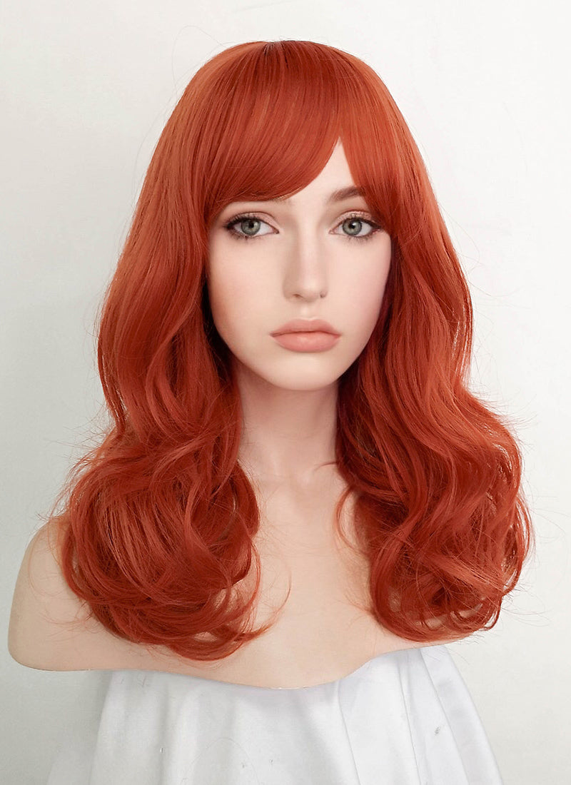 Ginger Wavy Synthetic Hair Wig NS410