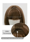 Mixed Brown Wavy Synthetic Hair Wig NS413