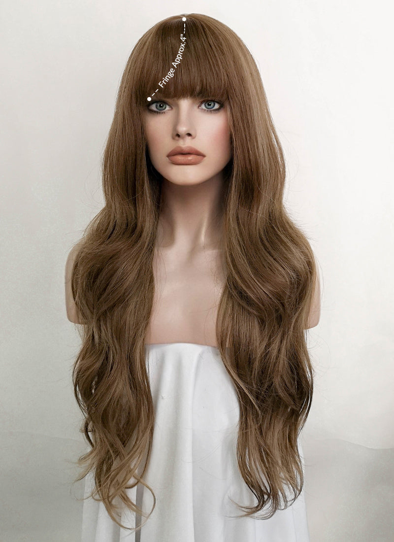 Mixed Brown Synthetic Hair Wig | WigIsFashion