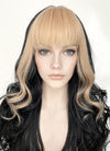 Black Blonde Mixed Wavy Synthetic Wig NS420