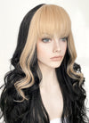 Black Blonde Mixed Wavy Synthetic Wig NS420