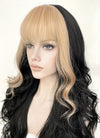 Black Blonde Mixed Wavy Synthetic Wig NS420