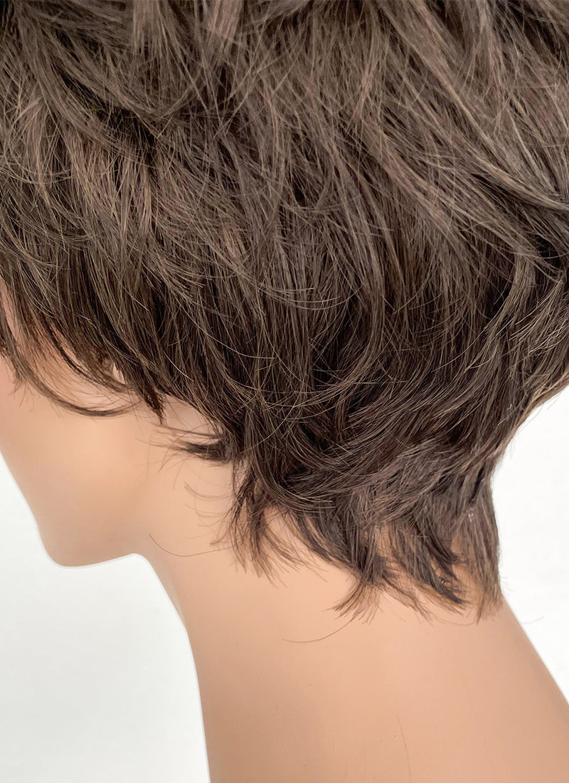 Ant-Man and the Wasp Hope van Dyne Brunette Wavy Pixie Synthetic Wig NS426