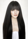 Black Yaki Straight Synthetic Hair Wig NS435