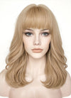 Blonde Wavy Synthetic Hair Wig NS477