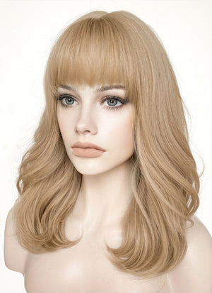 Blonde Wavy Synthetic Hair Wig NS477