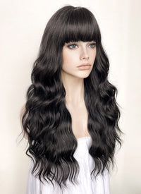 Black Wavy Synthetic Hair Wig NS480