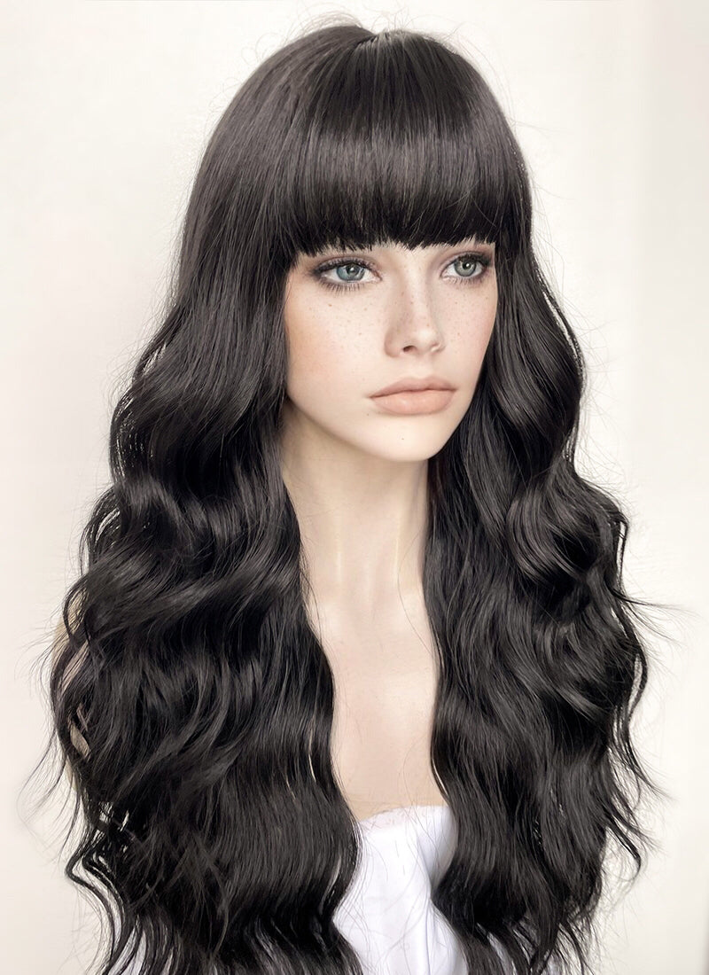 Black Synthetic Hair Wig | WigIsFashion