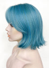 Blue Mixed Green Wavy Synthetic Hair Wig NS488