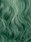 Green With Dark Roots Wavy Synthetic Hair Wig NS505