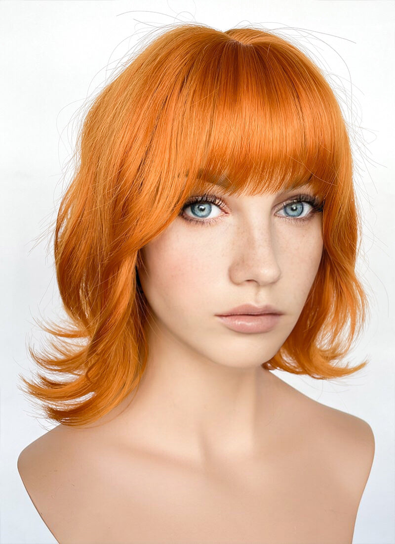 One Piece Nami Orange Wavy Flip Synthetic Hair Wig NS515