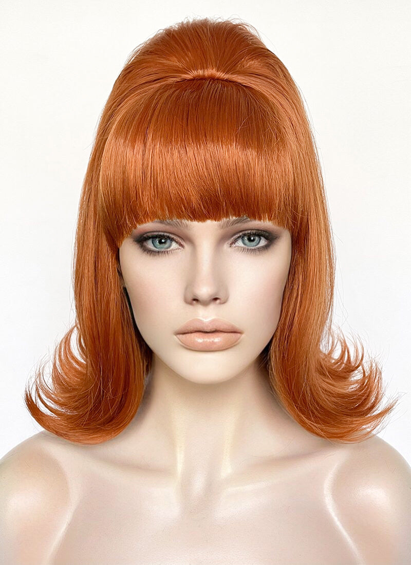 Ginger Wavy Bubble Flip Synthetic Hair Wig NS517