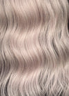 Ash Pinkish Blonde Mixed Black Wavy Synthetic Hair Wig NS521