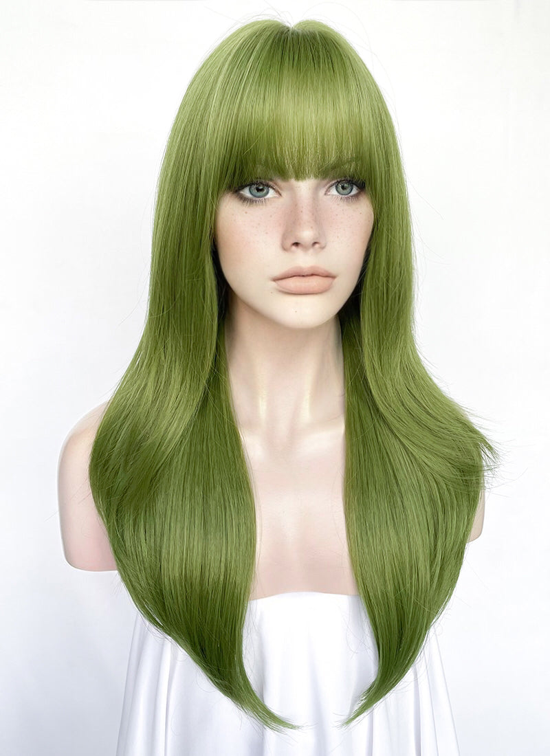 Green Straight Synthetic Hair Wig NS523