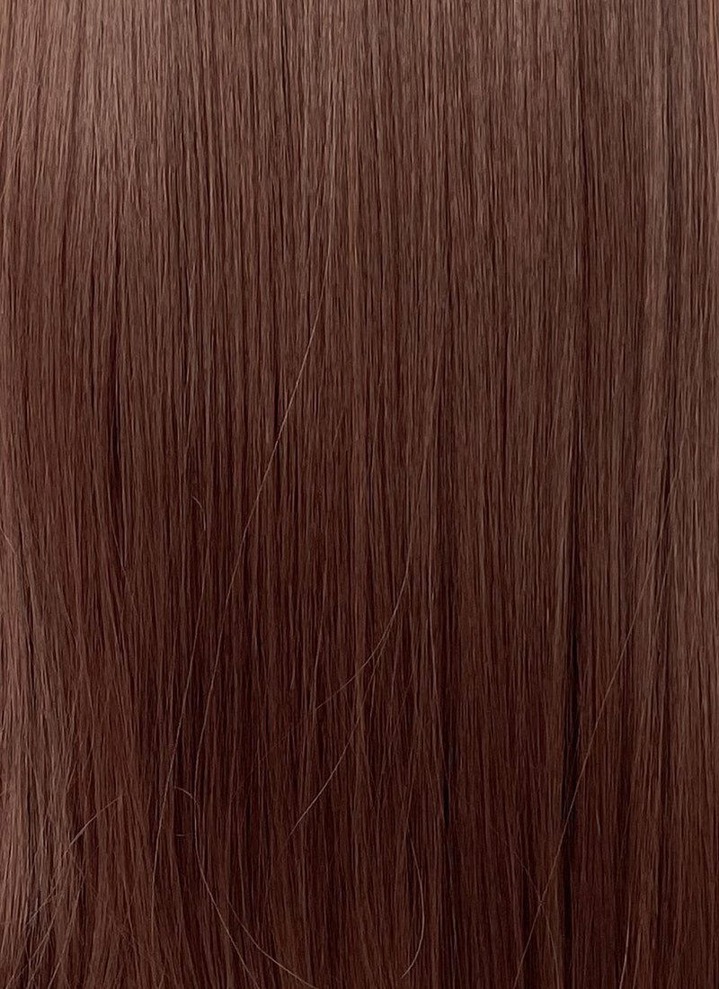 Reddish Brown Straight Synthetic Hair Wig NS535