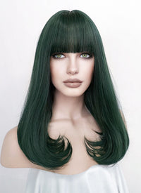 Dark Green Straight Synthetic Hair Wig NS284