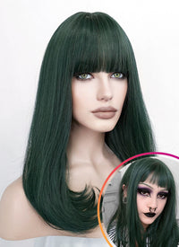 Dark Green Straight Synthetic Hair Wig NS284