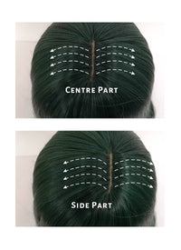 Dark Green Straight Synthetic Hair Wig NS284