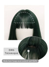 Dark Green Straight Synthetic Hair Wig NS284