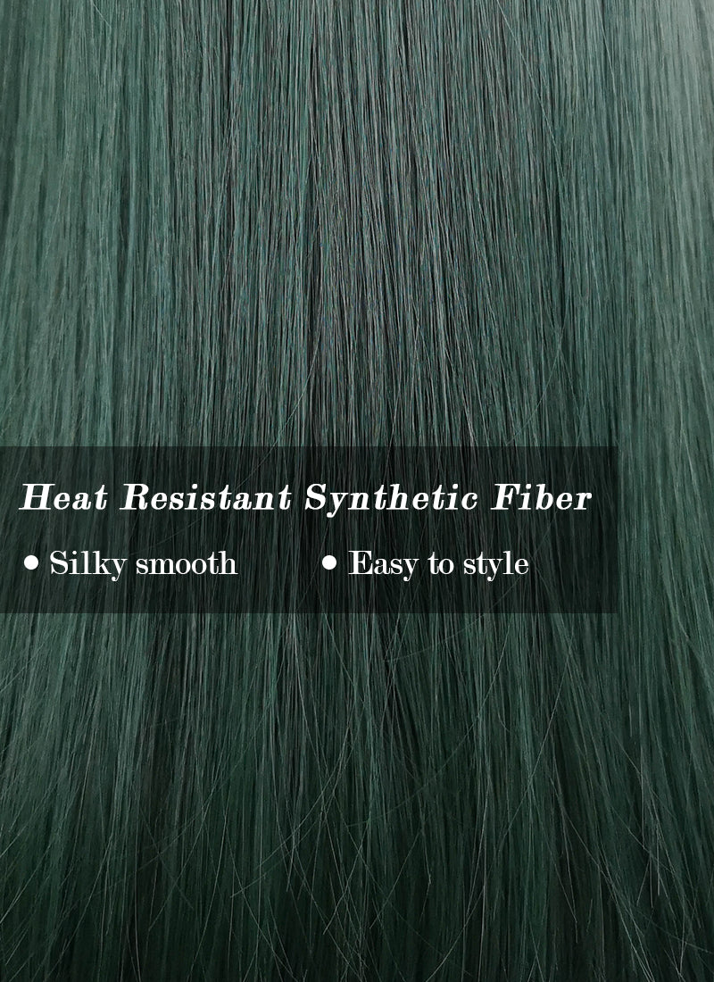Dark Green Straight Synthetic Hair Wig NS284