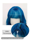 Mixed Blue Wavy Synthetic Wig NS324