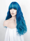Mixed Blue Wavy Synthetic Wig NS324