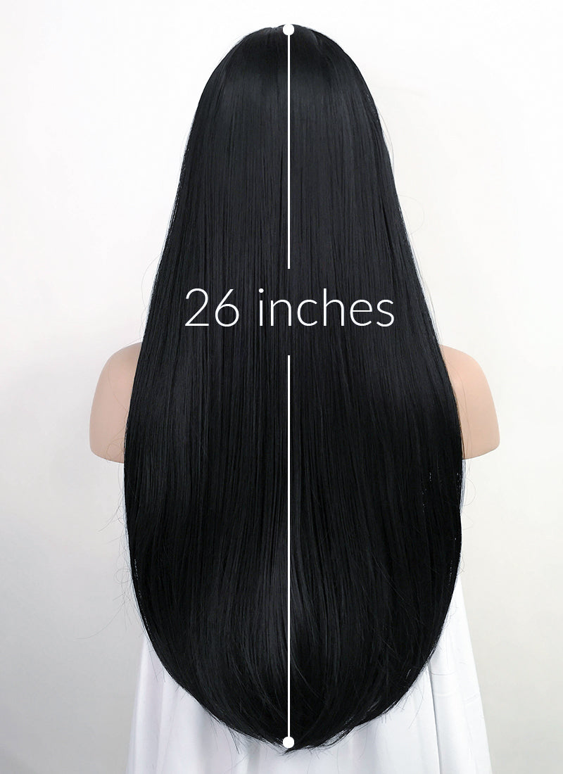 Jet Black Synthetic Wig | WigIsFashion – Wig Is Fashion
