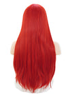 Red Straight Synthetic Hair Wig WIG096