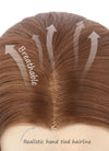 Dark Flaxen Wavy Lace Front Synthetic Wig LF1532