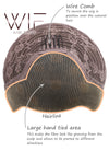 Chestnut Brown Straight Lace Front Synthetic Wig LF005